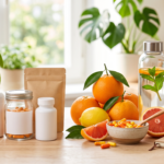 "Create a clean, professional blog header image for an article about Citrus Burn Bundle Deals: Is Buying in Bulk Worth It Include relevant visual elements like supplements, healthy food, or wellness imagery. No text in the image. Horizontal format 1200x628 pixels."